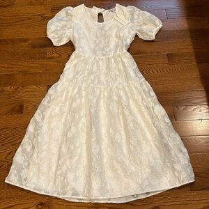 Moon River White Floral Dress